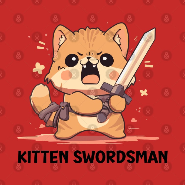 Kitten Swordsman by Myanko