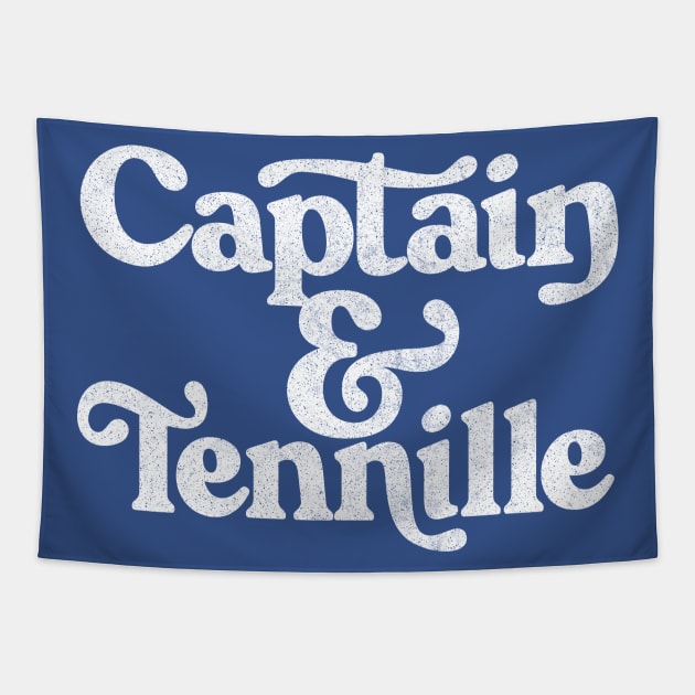 Captain & Tennille  /  70s Retro Aesthetic Design Tapestry by DankFutura