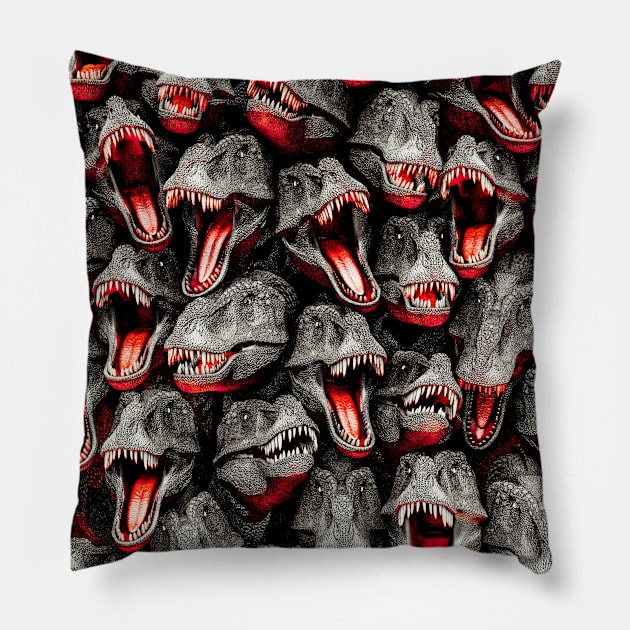 T-Rex Feeding Time Pillow by Grandeduc