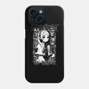 Death Metal Design Frieren Phone Case