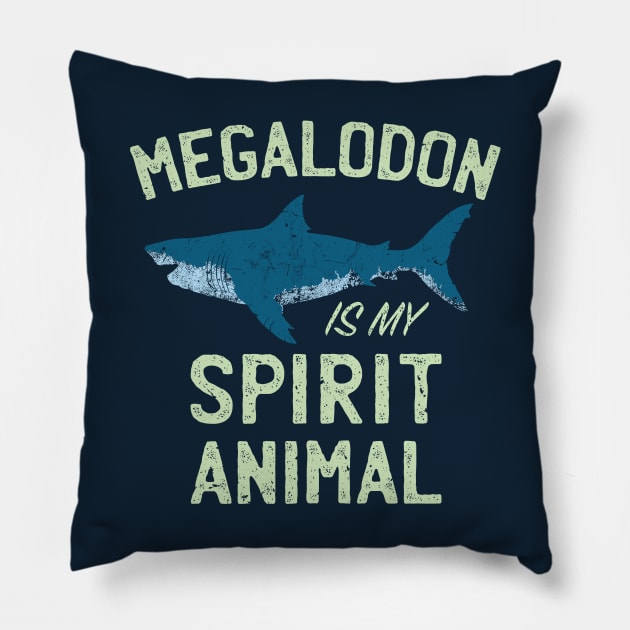 Megalodon is my Spirit Animal Pillow by IncognitoMode