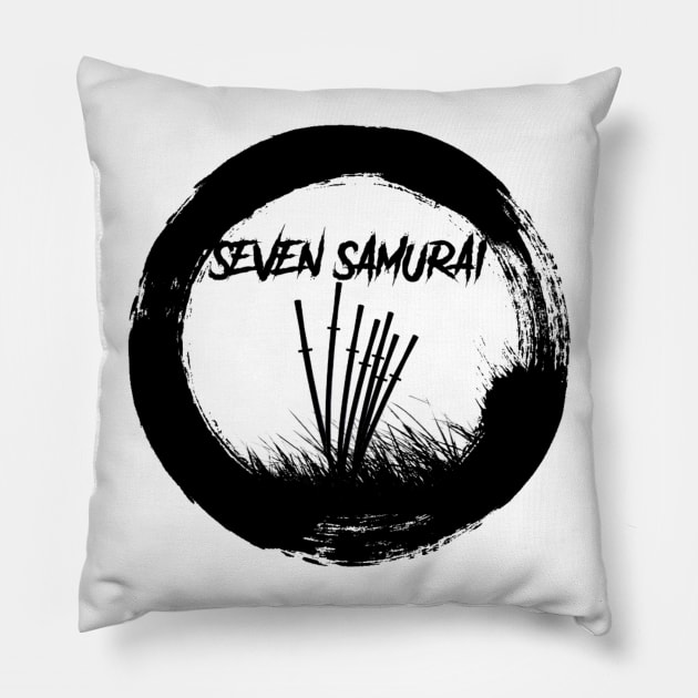 SEVEN SAMURAI Pillow by The Podcast That Time Forgot