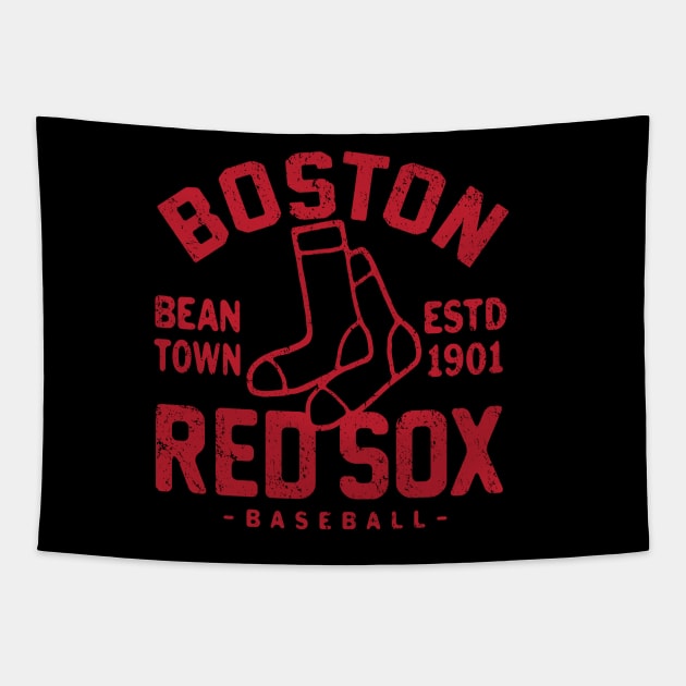 Boston Red Sox Retro 1 by Buck Tee Tapestry by Buck Tee