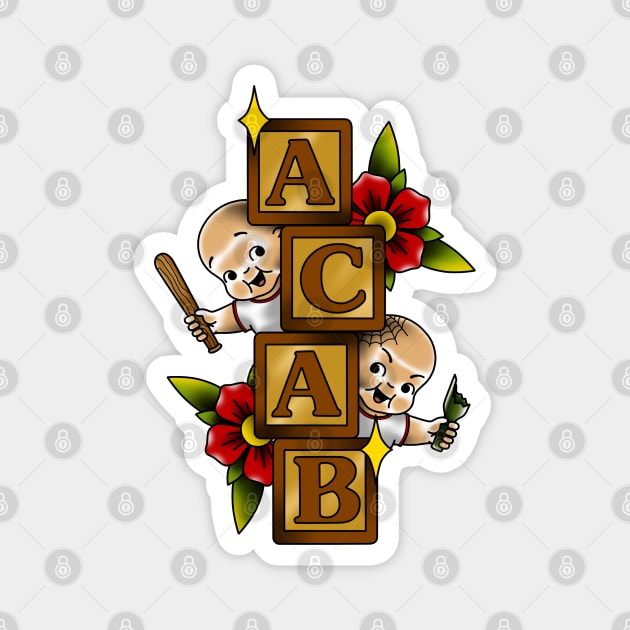 ACAB | Old school kewpie Magnet by Smurnov