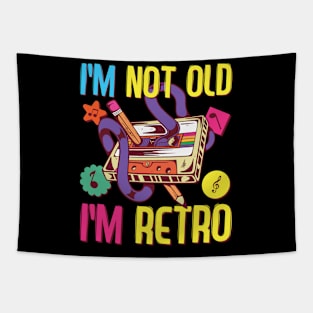 90s Outfit Women & Men, 80s Costume, I'm Not Old I'm Retro Tapestry