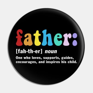 Best Dad Father's Day T-Shirt Pin