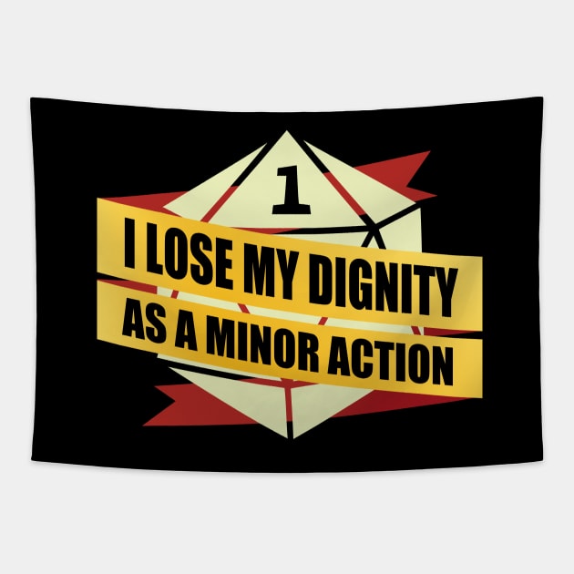 I Lose Dignity As A Minor Action Tapestry by aileenbayaca