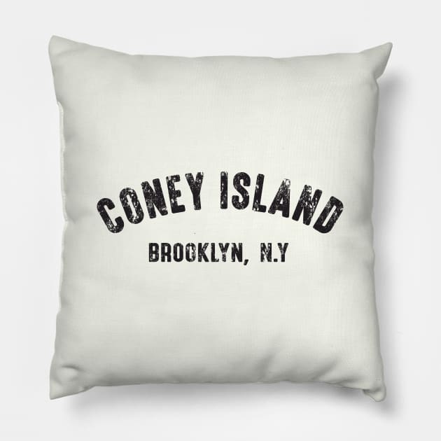 Coney Island Pillow by retropetrol