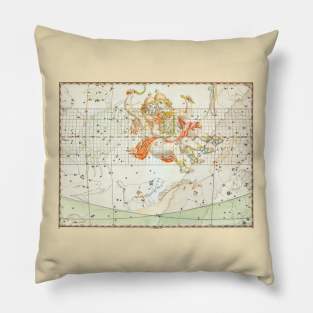 Gemini the Twins Astrological Art Pillow