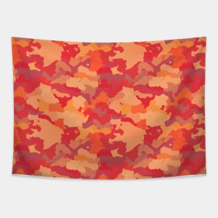 Bush Fire Flame Red Camo Camouflage Pattern Tapestry