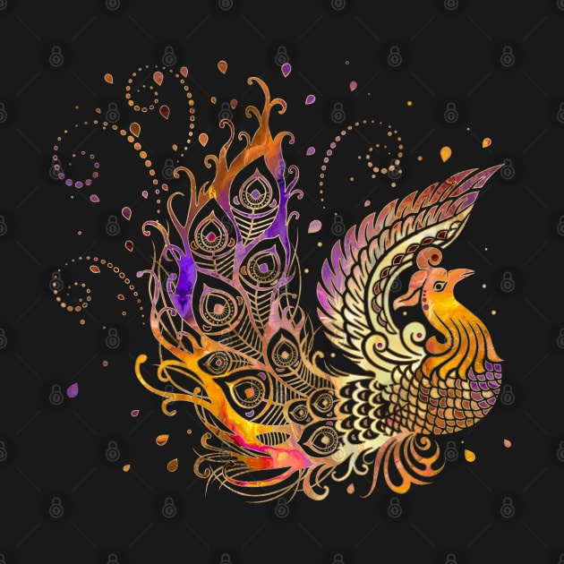 Fire Phoenix Bird by Nartissima