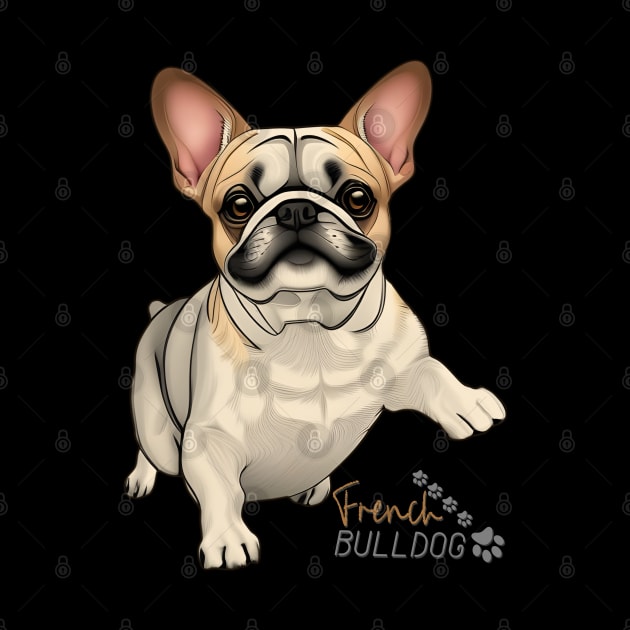 The most popular breed - the USA is the French Bulldog. Spotted. Jumping. by Alchemia Colorum