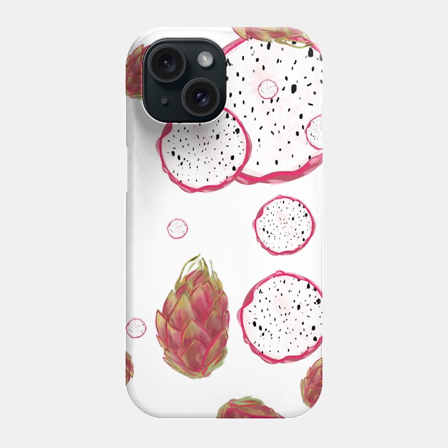 Dragon fruit Phone Case by Andrea Ruiz Designs