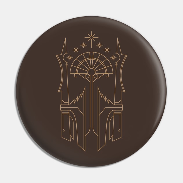 The Black Gate Sigil Pin by BadBox