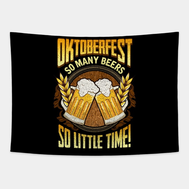 Oktoberfest: So Many Beers So Little Time Drinking Tapestry by theperfectpresents