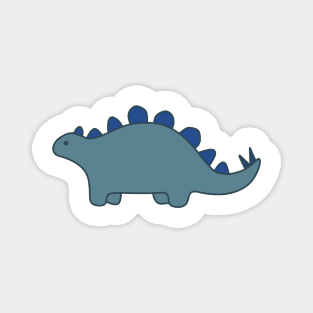 dusty blue dinosaur Magnet
