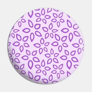 Simple Painted Pastel Purple Flowers Pin