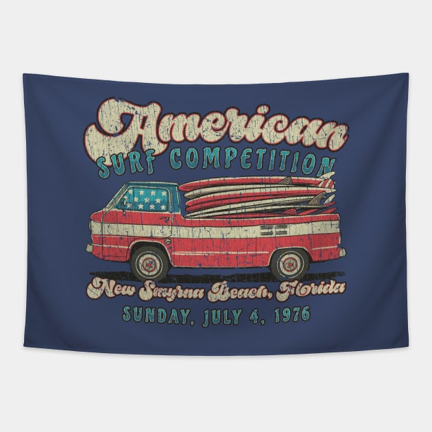 American Surf Competition 1976 Tapestry by JCD666