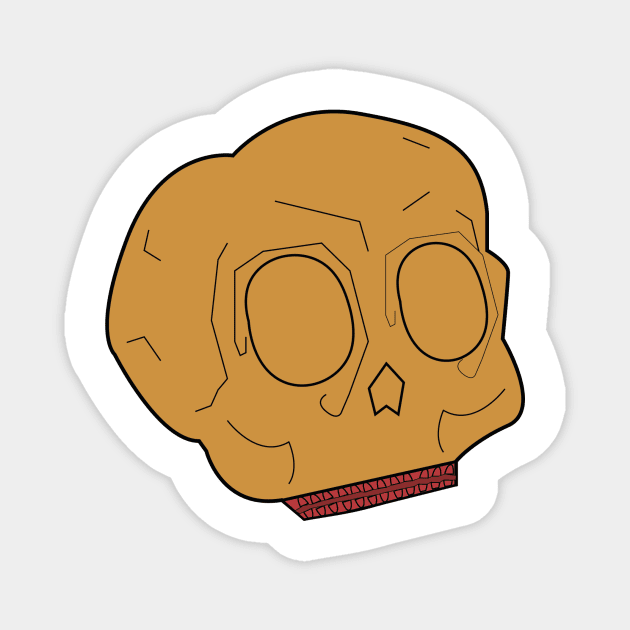 Peanut Butter Skull Jar Magnet by cherubi19