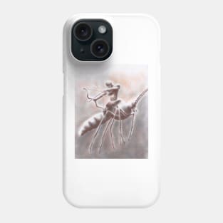 Mounted Archer Riding a Gnat Phone Case