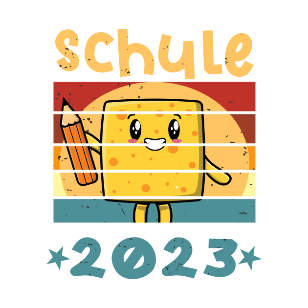 Schule 2023 1. Klasse Kawaii Schulbeginn T shirt by chilla09