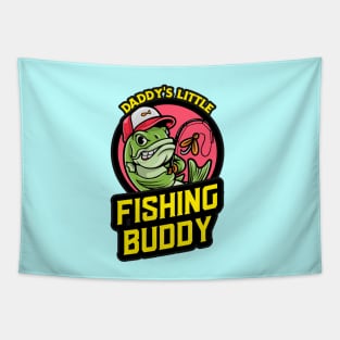 Daddy's Little Fishing Buddy | Cute Fishing Tapestry