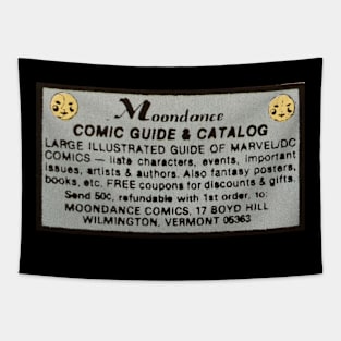 Moondance Comics - Classic Comic Book Advertisement Tapestry