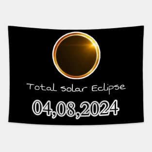 Pennsylvania State Erie PA USA Totality April 8, 2024 Total Solar Eclipse Tapestry