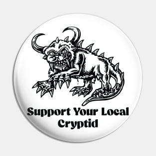 Hodag support your local cryptid - hodag Pin