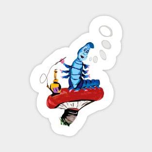 Classic Absolem Smoking Caterpillar Alice in Wonderland Magnet