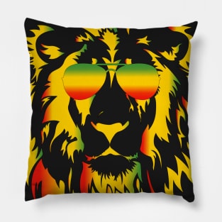 Cool Rasta Lion Pillow