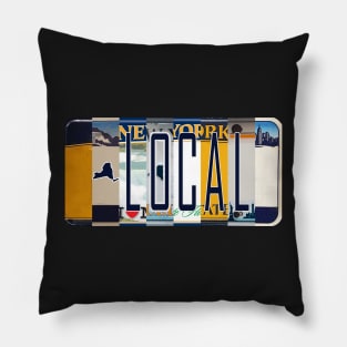 New York Local License Plates Pillow