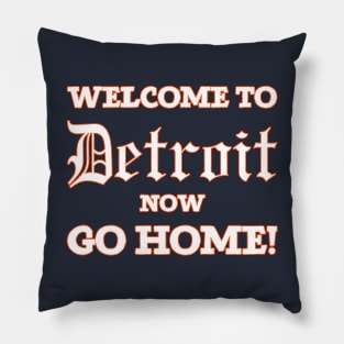 Welcome to Detroit! Pillow