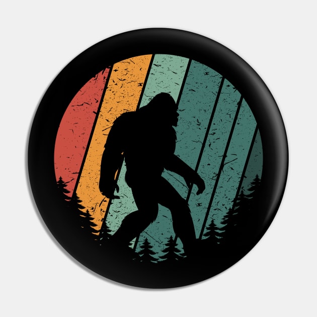 Bigfoot Sunset Pin by Tesszero