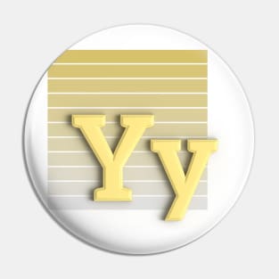 Y - letter Pin