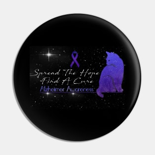 Alzheimer Awareness Spread The Hope Find A Cure Gift Pin