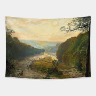 The Wharfe Valley, with Barden Tower Beyond by John Atkinson Grimshaw Tapestry