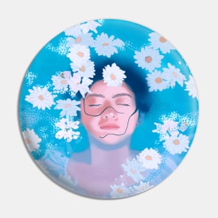 WOMAN IN WATER Pin