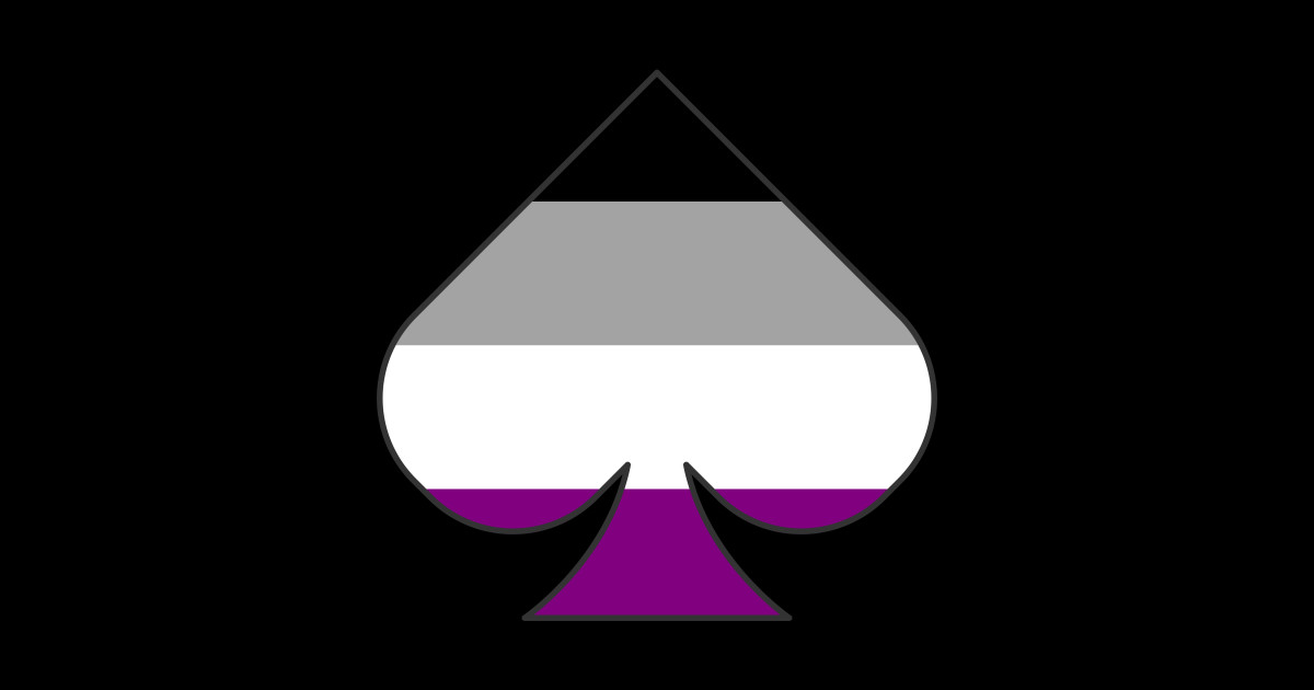 Asexuality spade symbol aseual ace pattern spade shape Asexuality