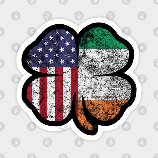 Irish American Flag Ireland Flag ST PATRICKS DAY Gift Lucky Magnet by elmiragokoryan