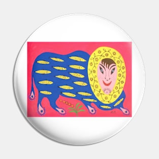 Maria Primachenko - beaver 1979 Pin