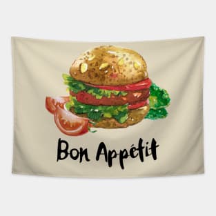 Bon Appetit Burger Tapestry