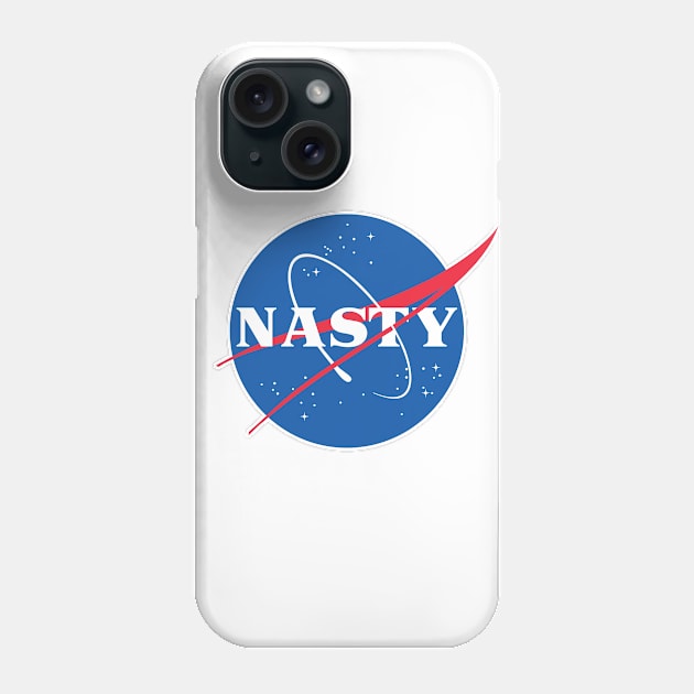 NASTY - Nasa Parody Logo Design Phone Case by DankFutura