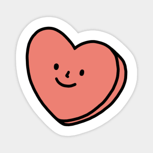 Heart with face | Quirky Heart Magnet