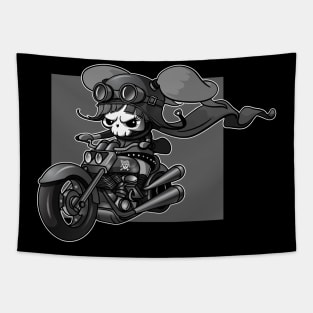 Cupcake Crossbones Biker Tapestry