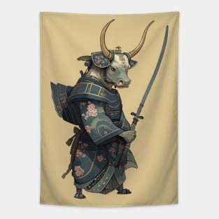 Samurai Cow Tapestry