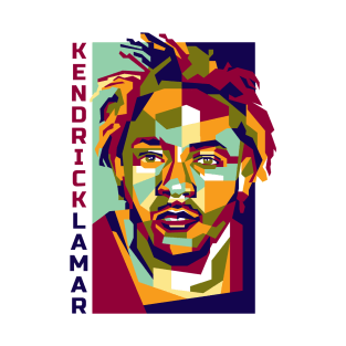 Abstract Kendrick Lamar In WPAP T-Shirt