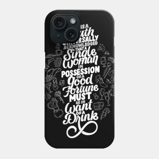 A Truth Universally Acknowledged Twist Phone Case