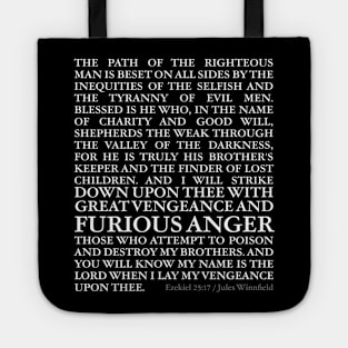 Jules Ezekiel 25:17 Speech Quote Tote