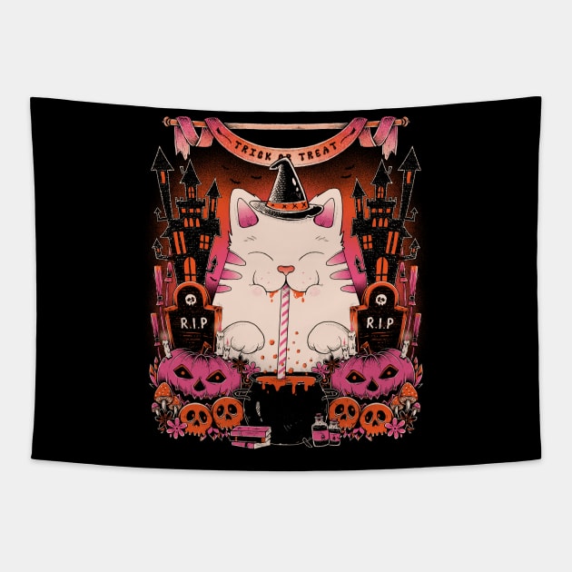 Witch Cat Tapestry by GODZILLARGE